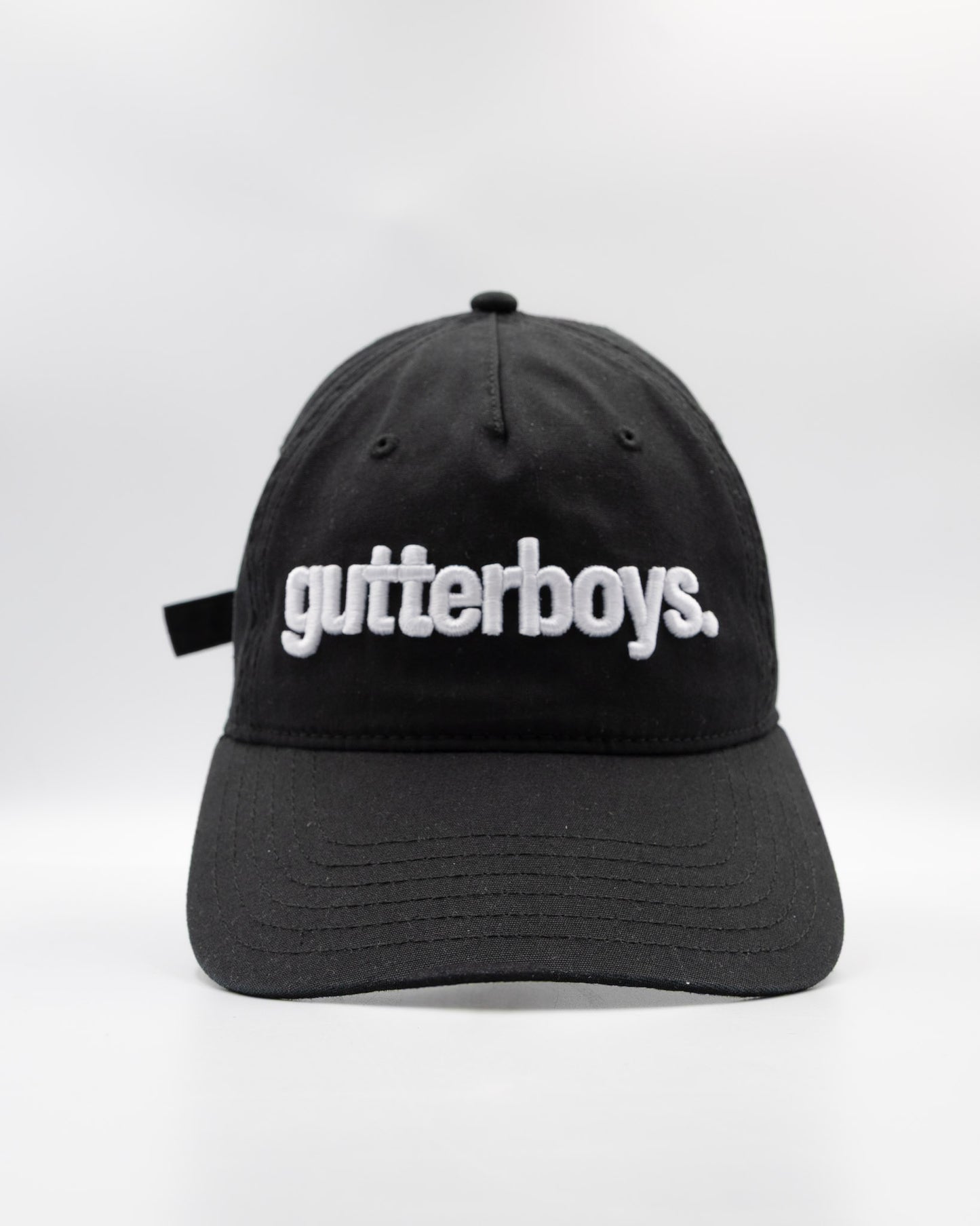 Black Gutterboys 5 Panel Cap